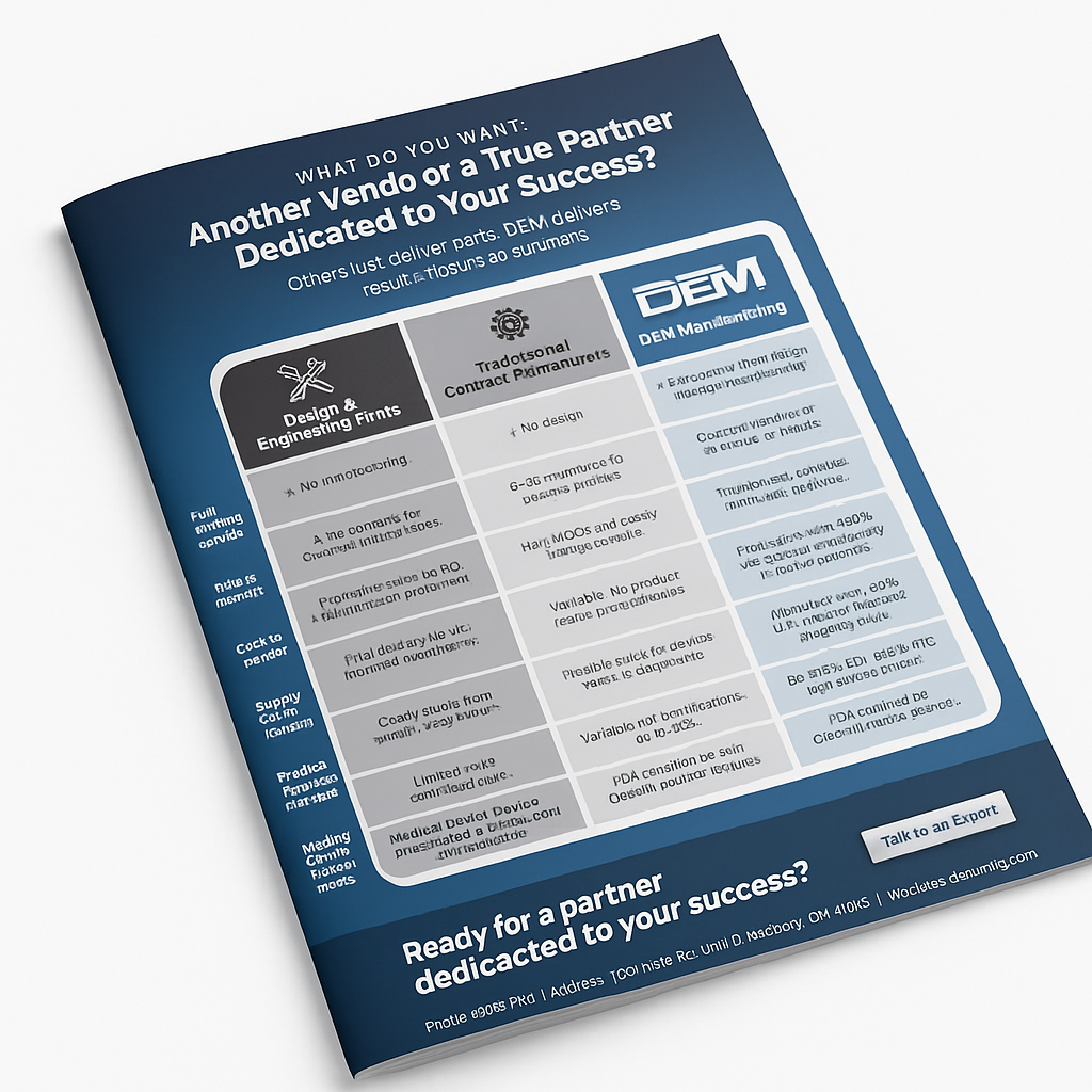 DEM Comparison Chart Infographic